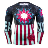 Superman 3D Print T Shirt Men Crossfit Fitness Clothing Compression Funny Men T-Shirt