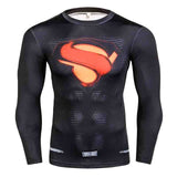 Superman 3D Print T Shirt Men Crossfit Fitness Clothing Compression Funny Men T-Shirt