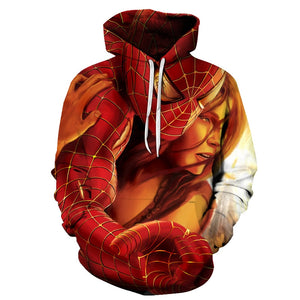 2019 New Marvel Comics 3D Printed Spiderman Hoodie Fashion Streetwear Sweatshirts