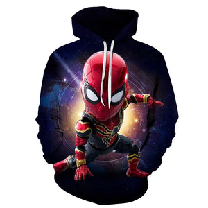 Marvel Iron Spiderman 3D Print Hoodie Men Women 2019 New Hoodies