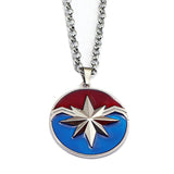 The Avengers Captain Marvel Rotatable necklace